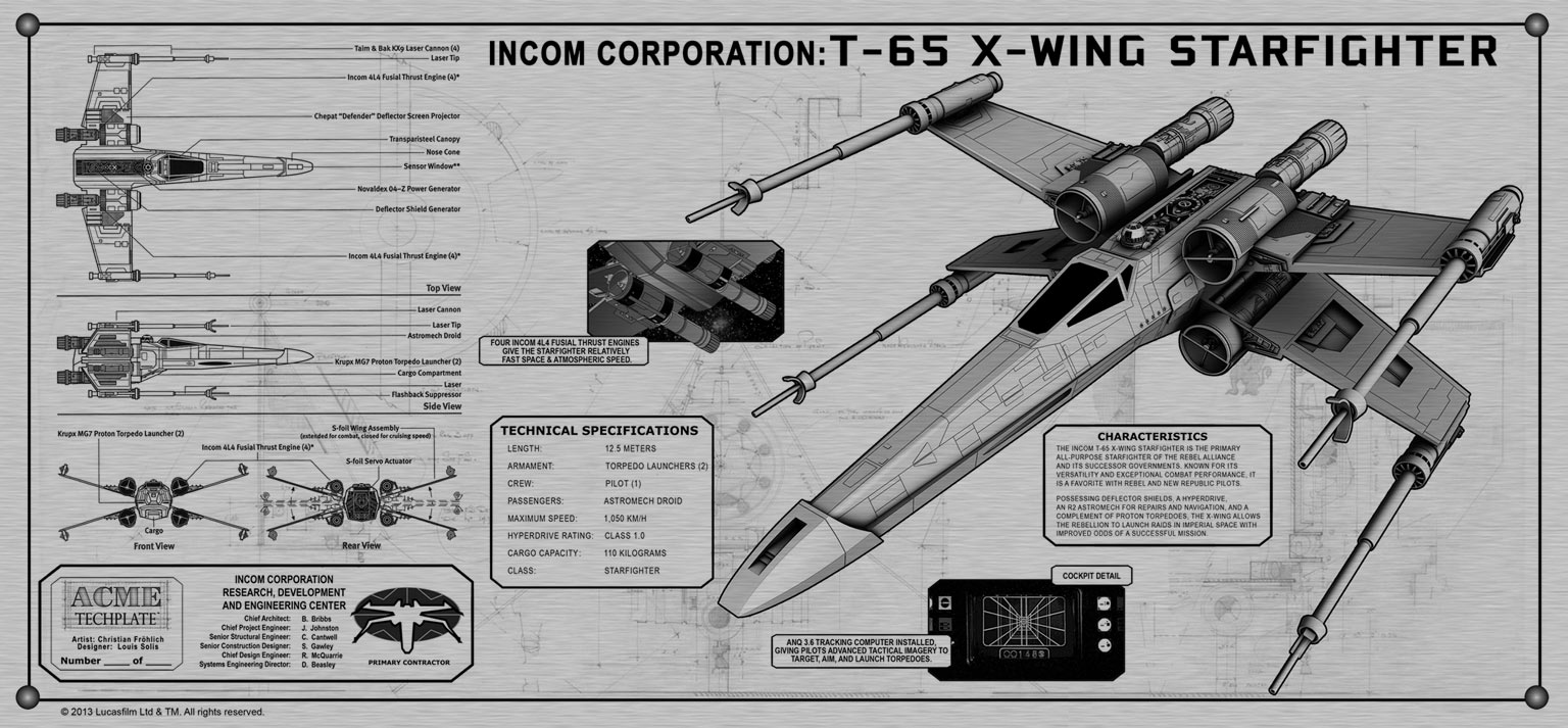 "X-Wing" TechPlate appearance in Common Appearance