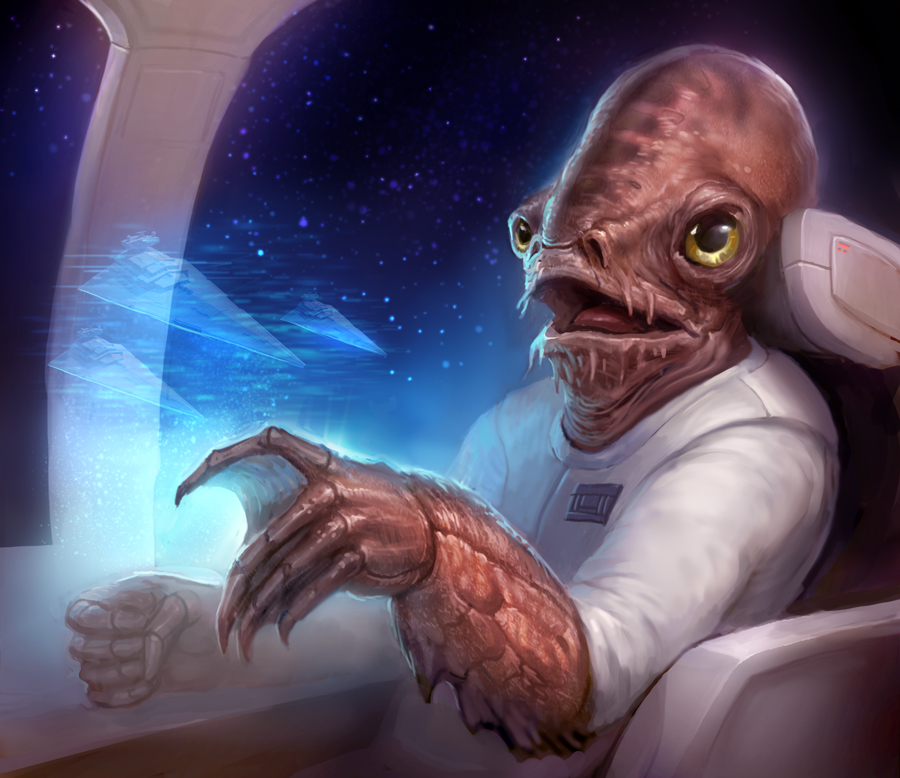 Admiral Ackbar, first Supreme Commander of the Defense Force