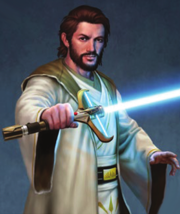 During the High Republic Era, Jedi Master Stellan Gios utilized a crossguard lightsaber.