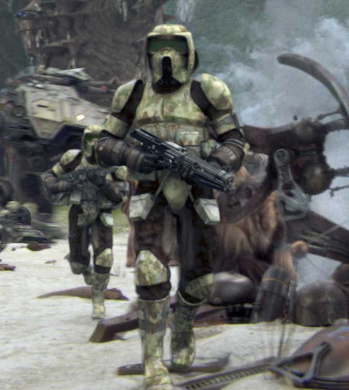 Clone scout troopers serving on Kashyyyk in the last phase of the Clone Wars.