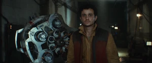 Wilmon delivers a rhydonium fuel pipe siphon to Saw Gerrera and the Partisans.