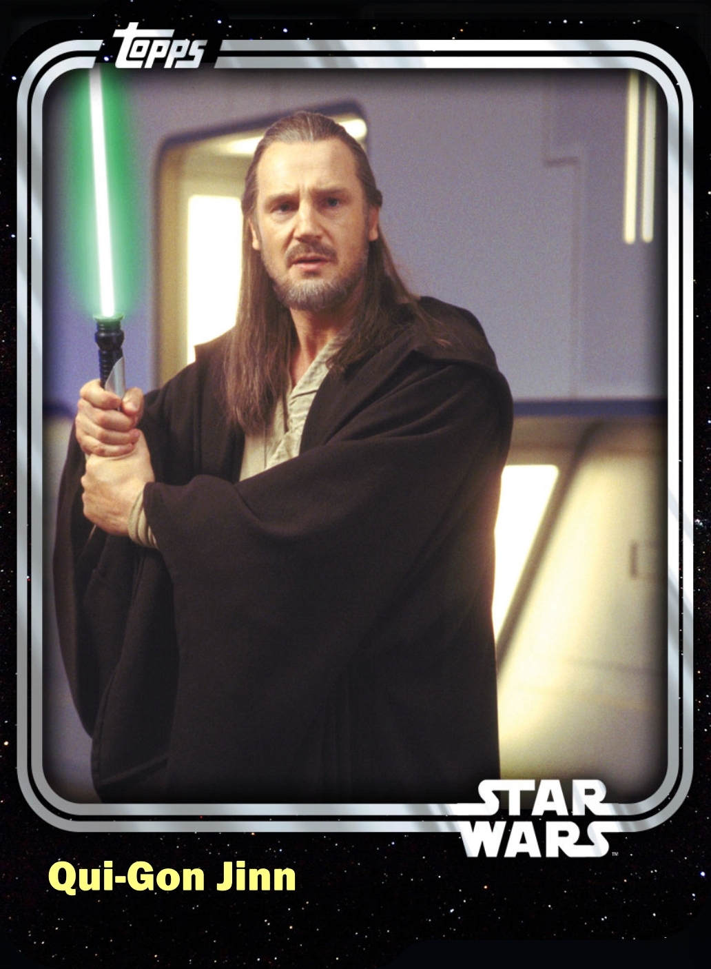 Qui-Gon Jinn - Jedi Master - Base Series 1, Star Wars: Card Trader Wiki