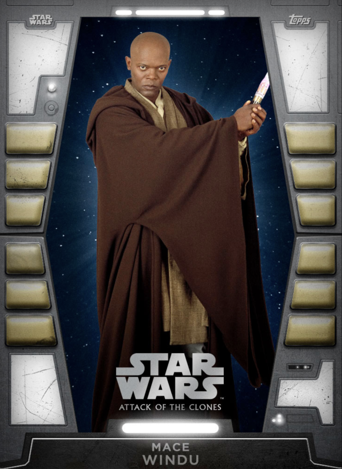 2019 Life Day Topps Digital Star Wars Card Trader Chewbacca White Variant 
