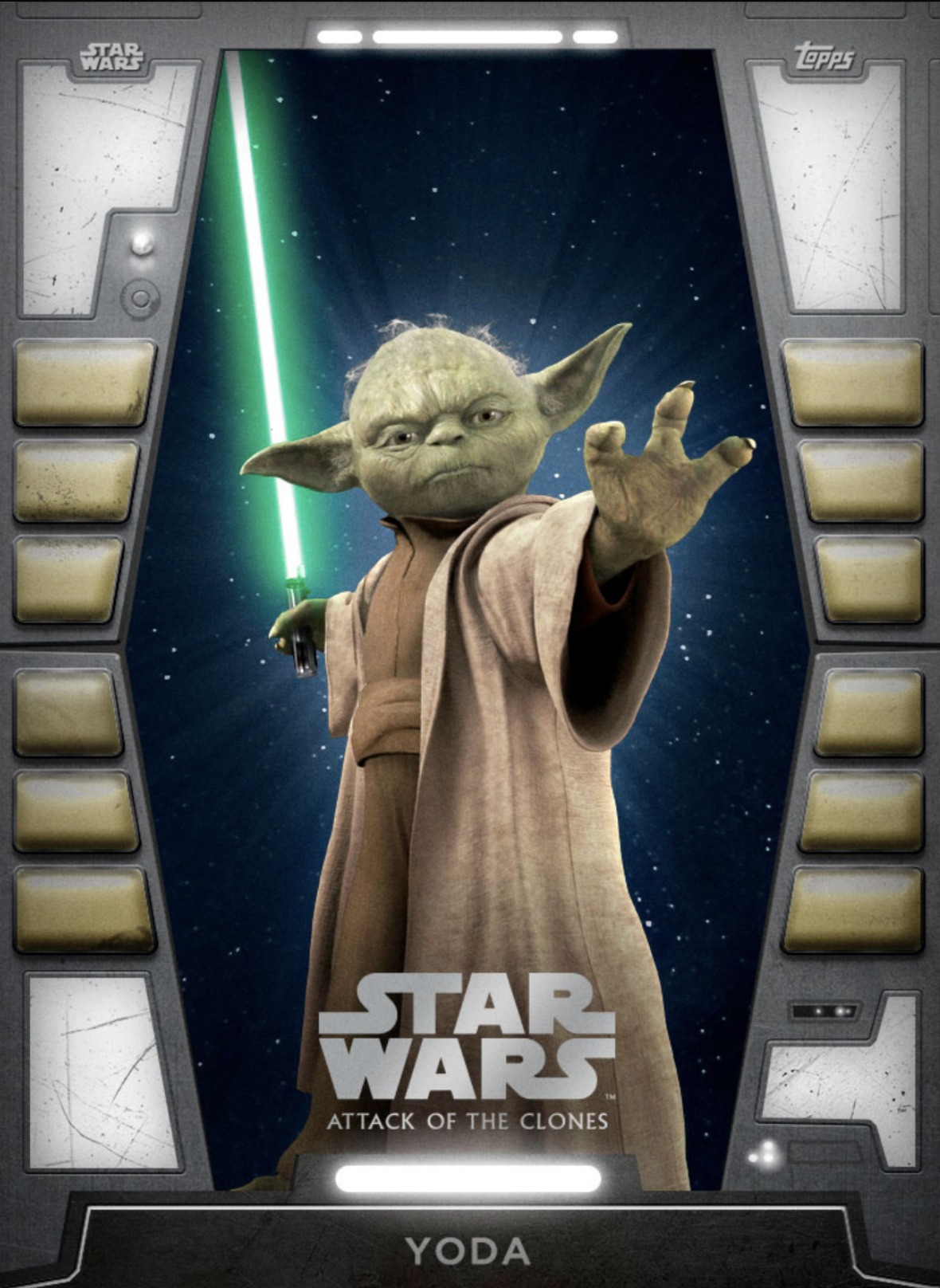 Out of the blue Zerbino Star Wars - Yoda, ca. 60 x 40 cm, con carta  Headercard da appendere : : Casa e cucina