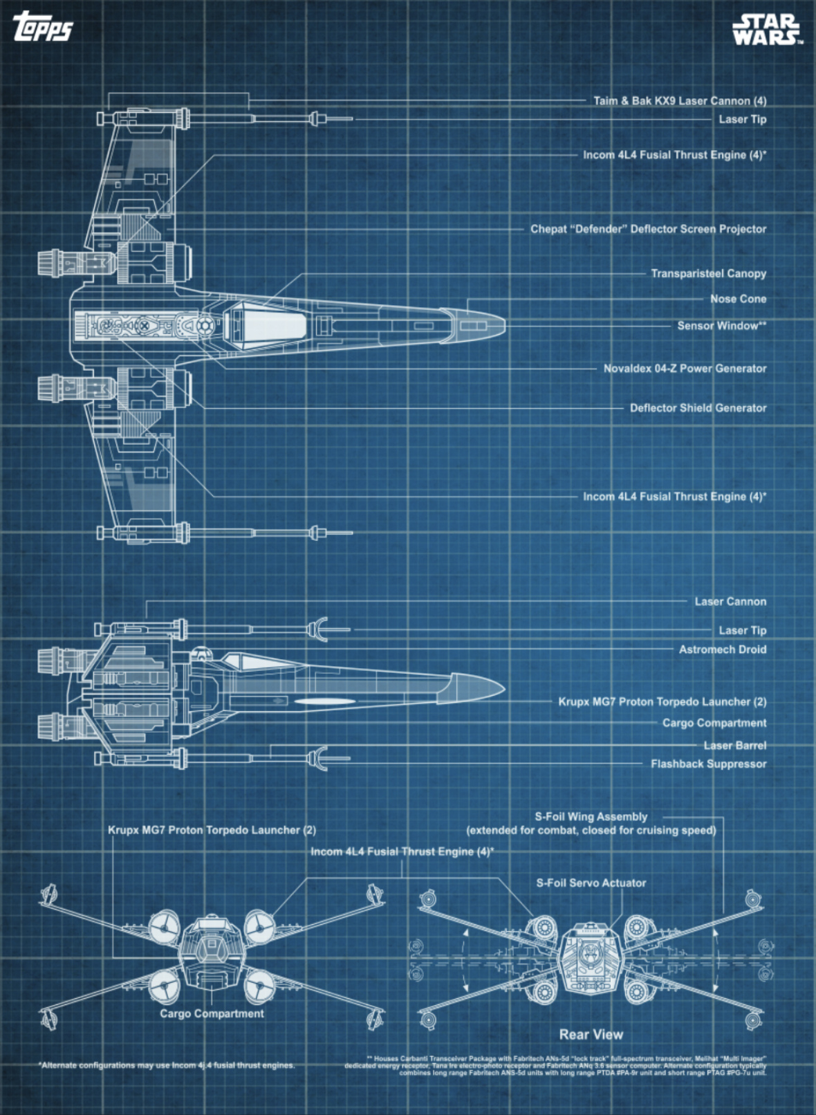 X Wing Starfighter Blueprints Star Wars Card Trader Wiki Fandom