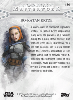 Bo-Katan Kryze - Masterwork 2018 - Base | Star Wars: Card Trader 