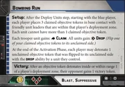 Bombing run card