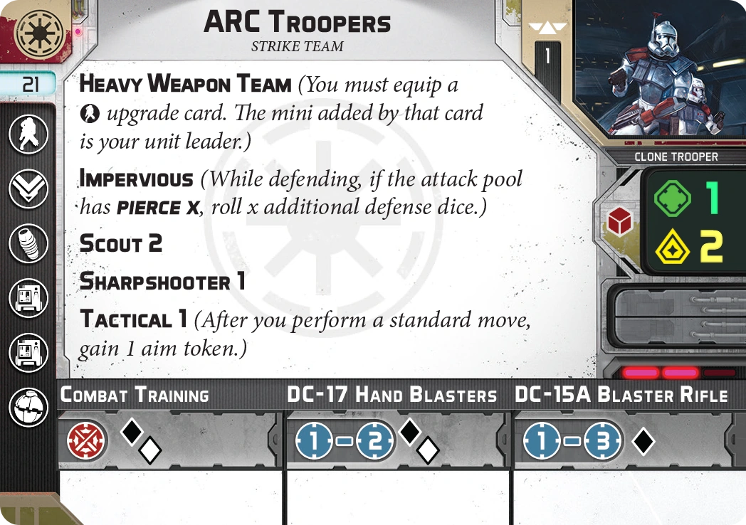 Arc Trooper Cards