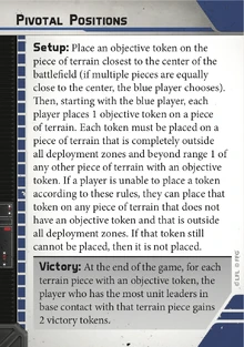 Skirmish Objective Pivotal Positions