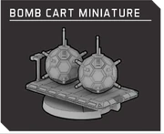 Bomb cart miniature