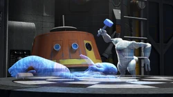 , observing a game of Dejarik.