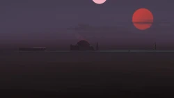 Luke Skywalker on the horizon.