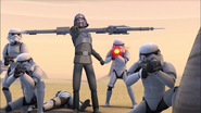 ISB Agent Kallus, alongside some stormtroopers