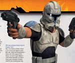 Captain Rex with helmet on