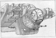 Concept art of the cockpit