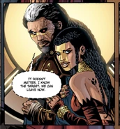 Zac'ryah Vos (Impersonated by Quinlan Vos) and Unnamed Kiffar Woman (impersonated by Khaleen Hentz) (Star Wars Republic #63)