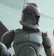 Commander Wolffe in Phase 1 armor. Clone Troopers in Wolfpack had similar markings like with what Wolffe had.