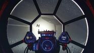 TIE fighter cockpit.