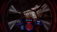 Inside the TIE Interceptor's cockpit