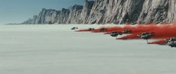 Battle of Crait (ski speeders)