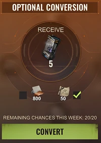 Optional conversion rally enhancment