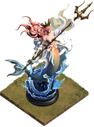 Queen of Tides Statue ground