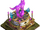 Mega Amethyst Wolf Statue
