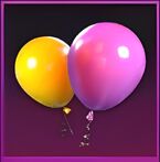 Carnival balloons with background