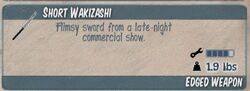 Short Wakizashi