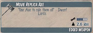 Movie Replica Axe