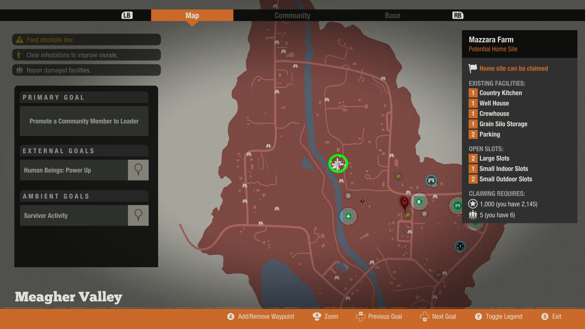 Карта state of decay 2 meagher valley