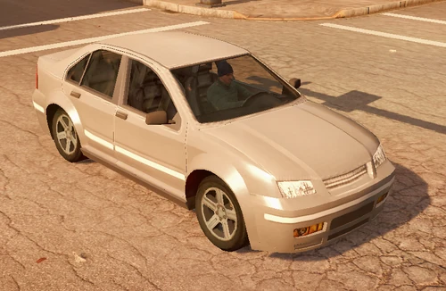 Modern Sedan (White)