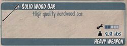 Solid Wood Oar