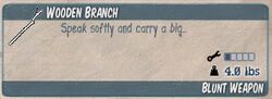 Wooden branch