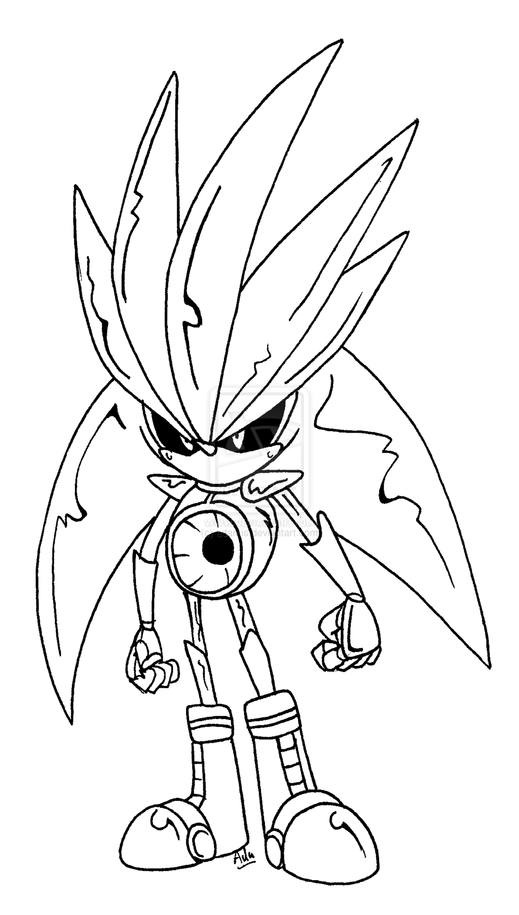 Silver Sonic Coloring Pages - Get Coloring Pages