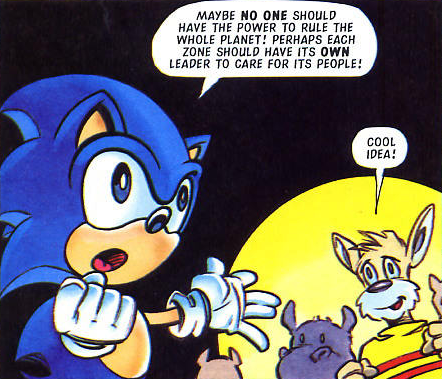 sonichedgeblog: “Sonic speed turns him blue Fleetway's 'Sonic The