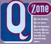 The original Q Zone logo, complete with what "Q" could mean.