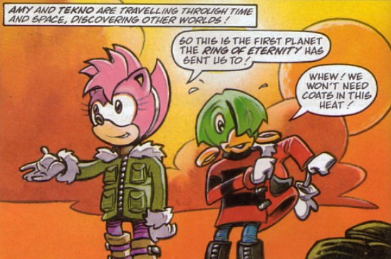 Sonic The Comic - Graphic Novel Amy and Tekno - Read Comic Online