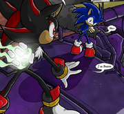 Black and blue!  Art by Thalia Evans.