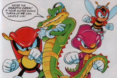 Sonic The Hedgeblog on X: Mighty The Armadillo's introduction panel from  Archie Comic's 'Knuckles Chaotix' 48 page special. [@Sonic_Hedgeblog]  [Patreon]   / X