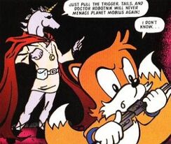Tails wrestles with a difficult decision.