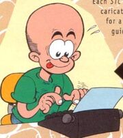 Stringer, as caricatured by himself.