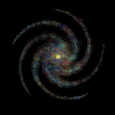 Innovatus SAa 5-Armed Spiral Dwarf Galaxy Stars