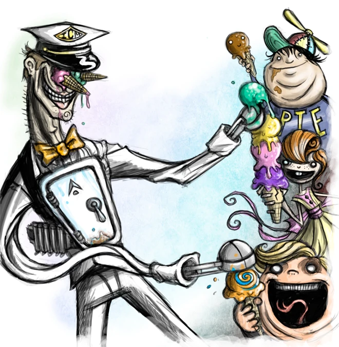 Ice Cream Man Steam Powered Giraffe Wiki Fandom