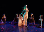 Mata Hari’s veil dance by belly-dancer Sarah Skinner of the Merce Cunningham Company.