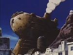 A sand steamer from Trigun