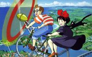 Kiki's Delivery Service - flying bicycle