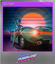 steam neon drive badges steam neon drive badges