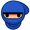 10 Second Ninja Emoticon ninjahead.png