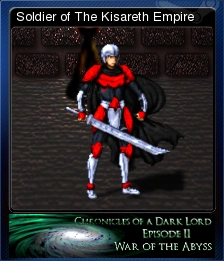 Chronicles Of A Dark Lord Episode Ii War Of The Abyss Soldier Of The Kisareth Empire Steam Trading Cards Wiki Fandom De tags die klanten het meest hebben toegepast op chronicles of a dark lord: steam trading cards wiki fandom
